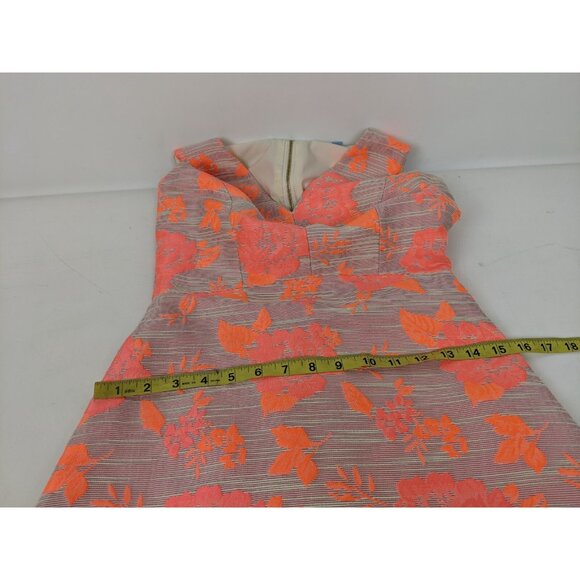 Antonio Melani V Neck Sheath Dress Womens Size 0 Floral Spring Summer - Picture 9 of 12